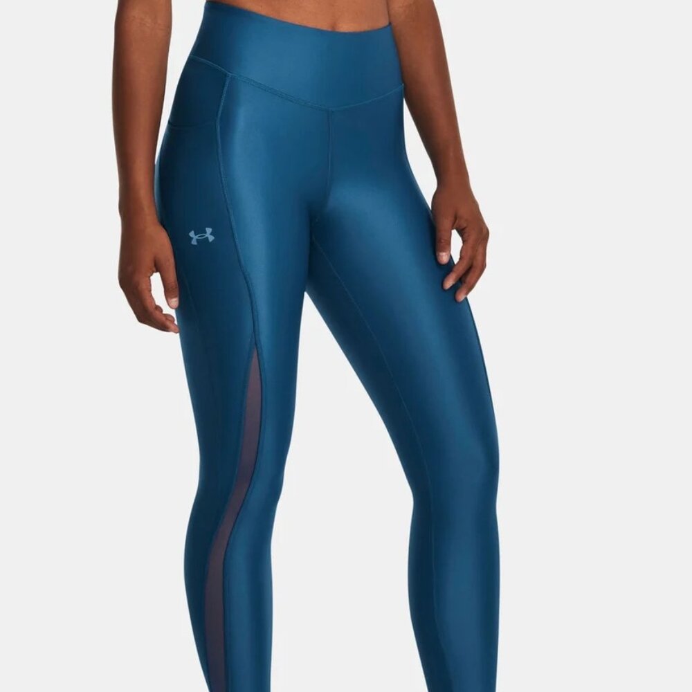 (NWT) Under Armour Blue Fly-Fast Elite Iso-Chill Ankle Tights
